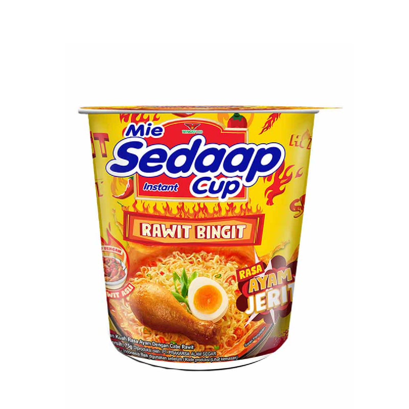 Sedaap Mie Cup Rawit Bingit Ayam Jerit 75 Gr Istyle