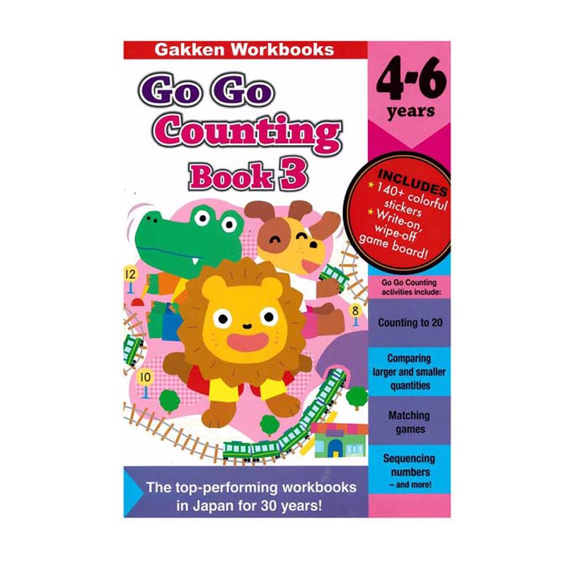 Gakken Workbook - Go Go Counting Book 3(4-6 Years)