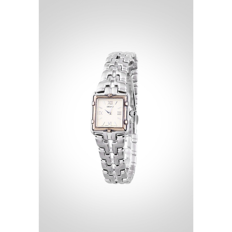 Seiko Sxnq89p Quartz Women Watch Silver Istyle