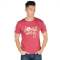 Trending Men T-Shirt Graphic Print Donut Worry Merah