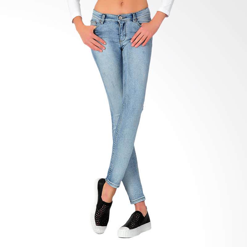 Shreded Women's Jeans - Grey