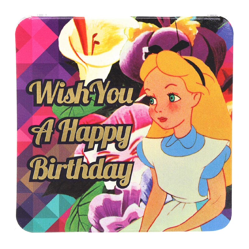 Alice In Wonderland Wish You A Happy B Day Mini Gift Card