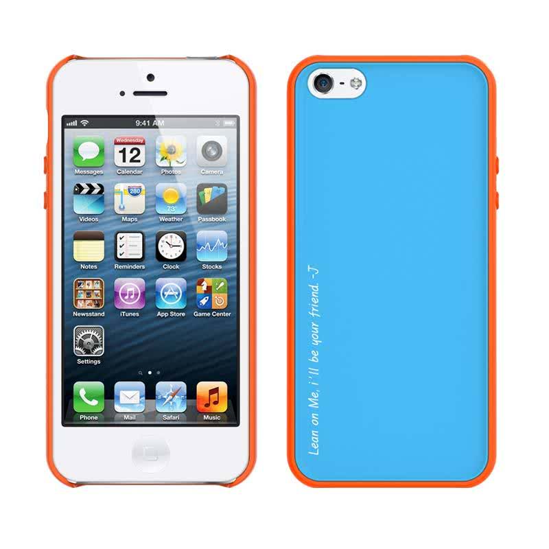 Amy for iphone 5-5s Orange Coral-Putih
