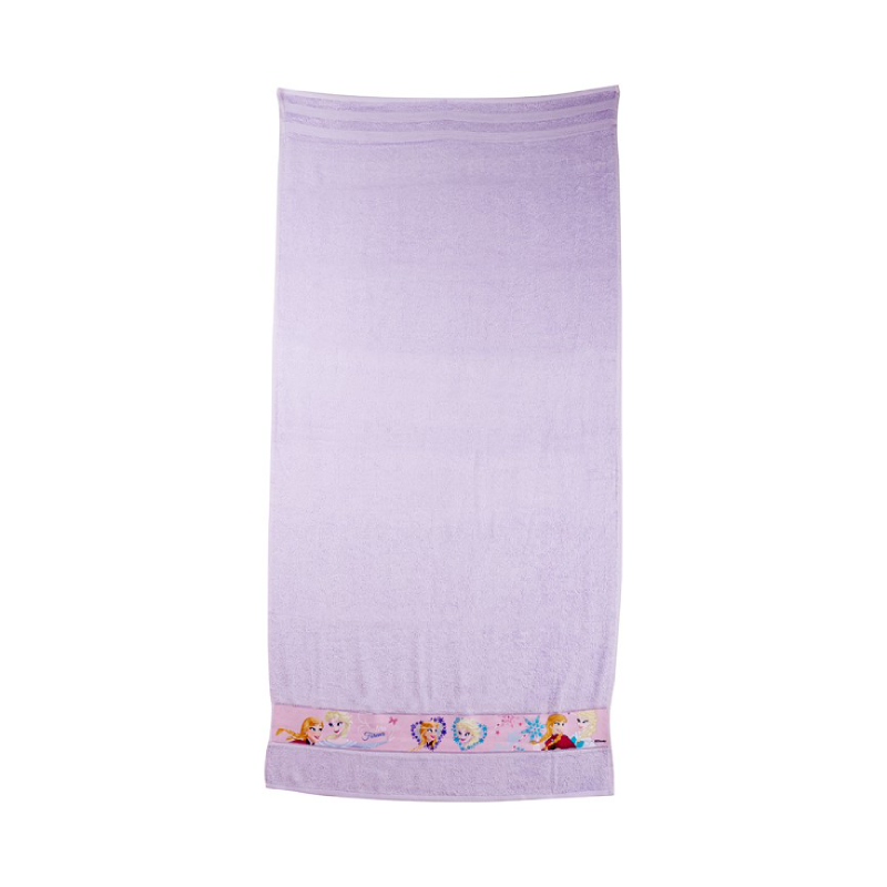 Frozen Bath Towel Purple