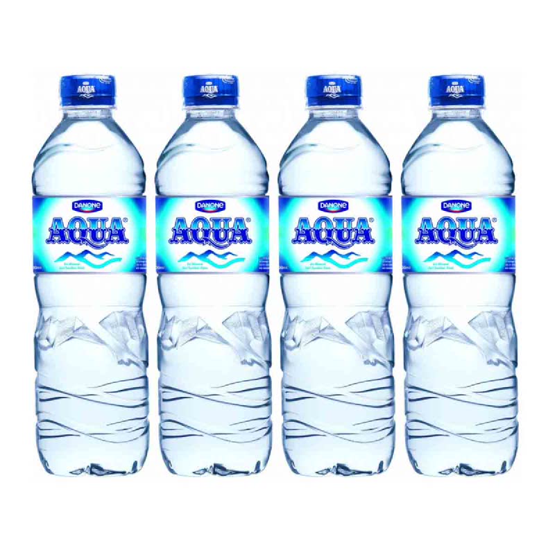 Aqua Mineral Water 600 Ml (Buy 3 Get 1)