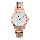 Alexandre Christie Passion AC 2834 LH BRGSL Ladies Silver Dial Rose Gold Stainless Steel