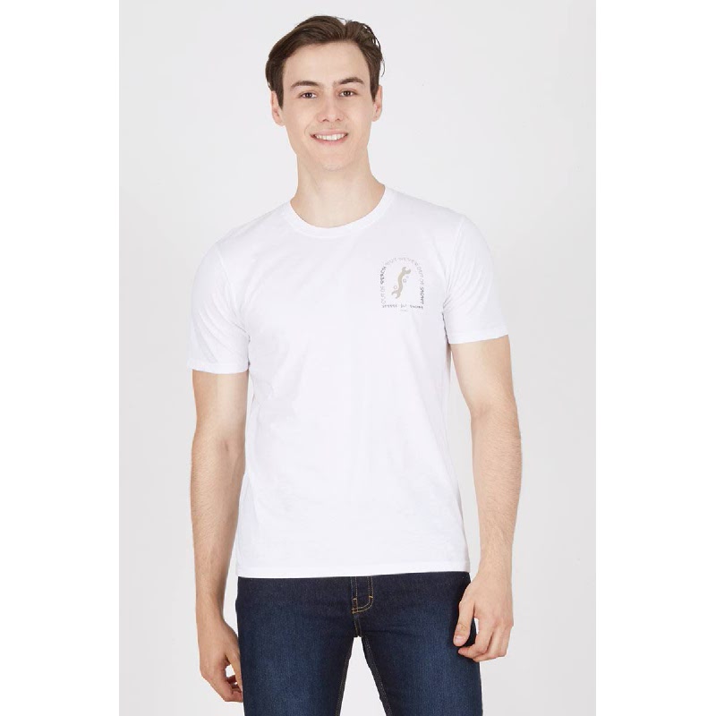 Men Speed 247 Engine Tshir White