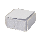 Bantex Acrylic Memo 0.5 Cube White 80 gr -8860 08