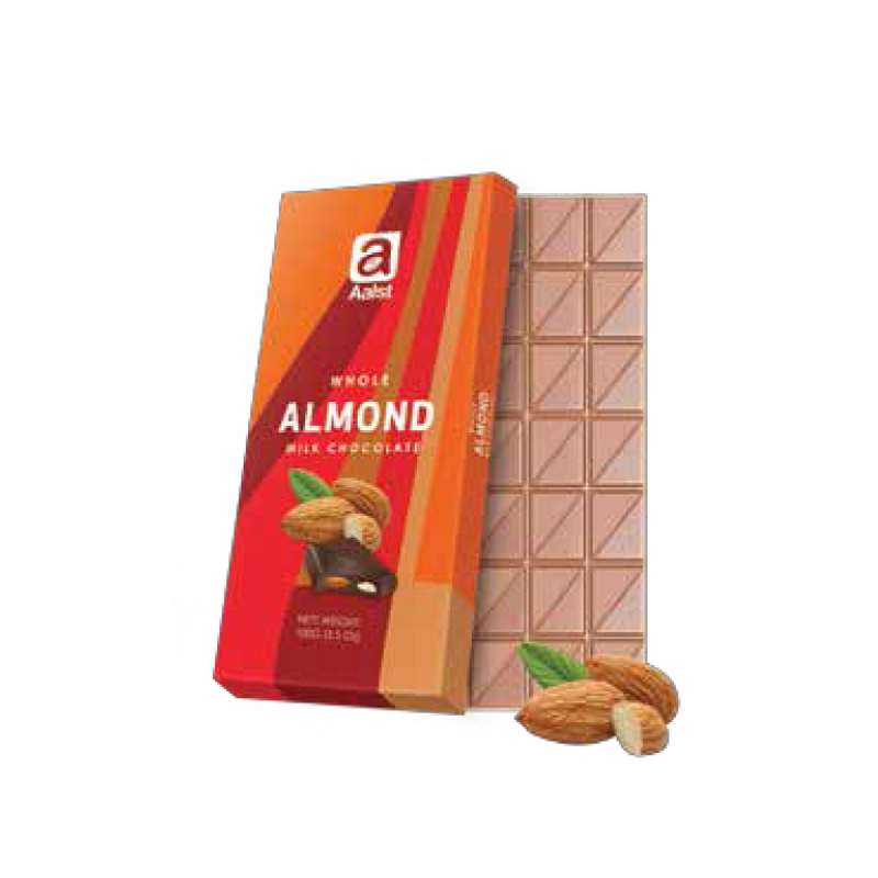 Aalst Chocolate Whole Almond Milk Chocolate 100 Gr