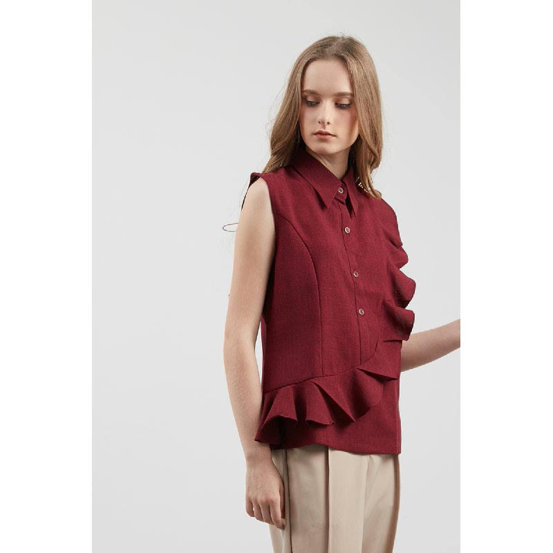Earla Frill Top Red