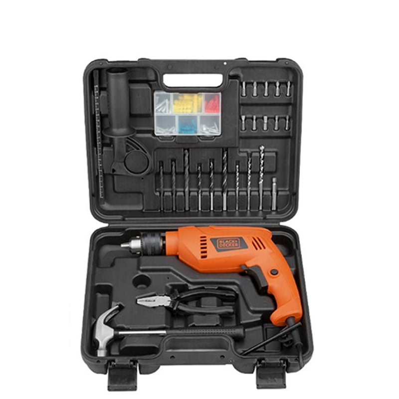 Black And Decker 13mm hammer drill value pack 88 accessories