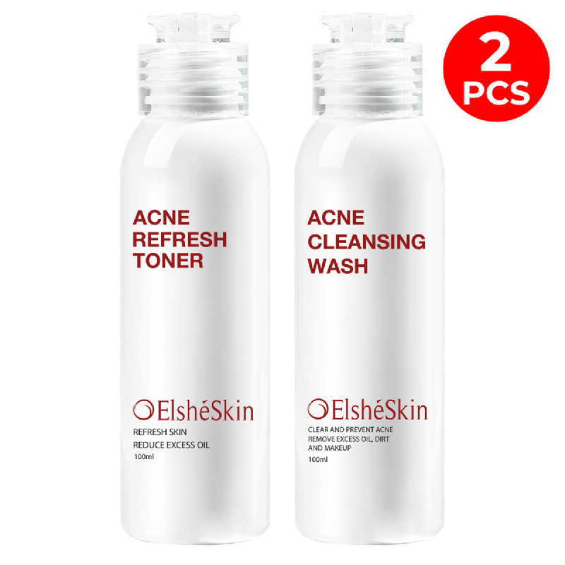 Elsheskin Acne Refresh Toner 100Ml + Elsheskin Acne Cleansing Wash 100Ml