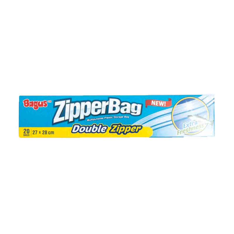 Bagus Zipper Bag With Double Zipper Tipe 20
