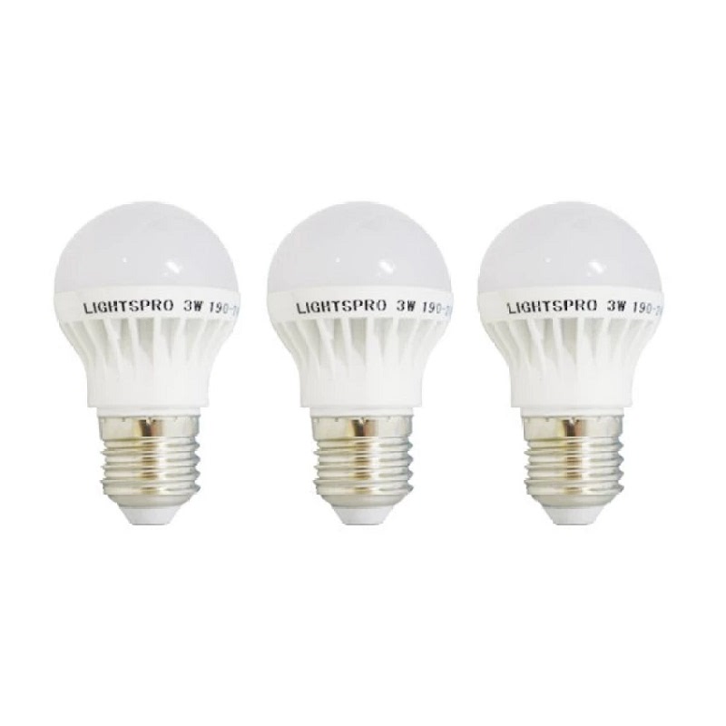 Lightpsro Lampu LED Bohlam 3W (3Pcs)