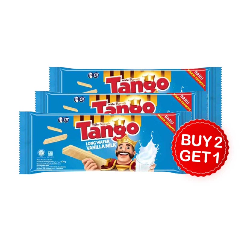 Tango Wafer Vanilla 145 Gr (Buy 2 Get 1)
