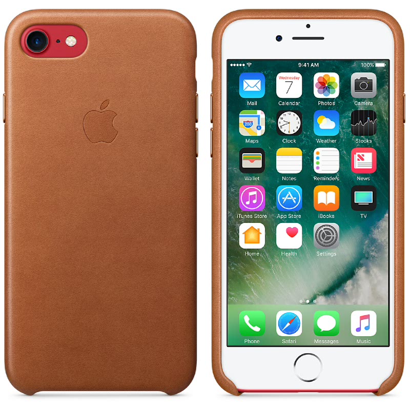 iPhone 7 Leather Case - Saddle Brown
