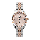 Alexandre Christie Classic Steel AC 5012 LD BTRLN Ladies Rose Gold Dial Dual Tone Stainless Steel