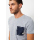 Grey Pocket Logo Short Sleeves Tee