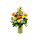 Outerbloom - 12 Orange And Yellow Roses In A Vase