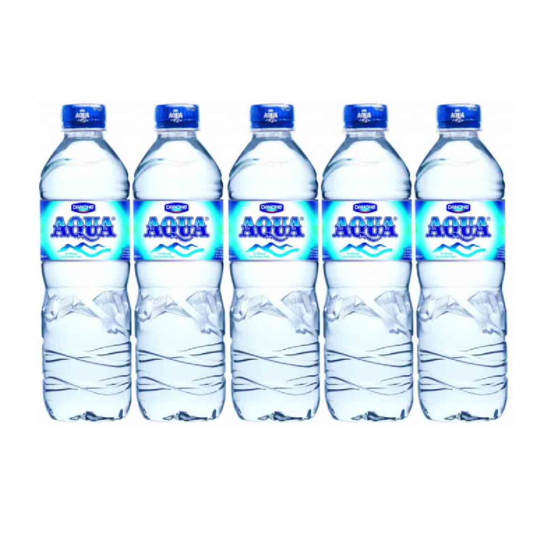 Aqua Mineral Water 600 Ml (Buy 4 Get 1)