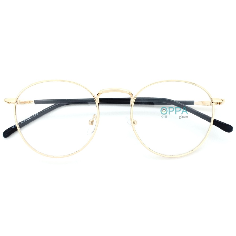 Oppa Glasses Sunglasses Frame Korea Unisex OPPA OP02 GD Gold Oval Fashion