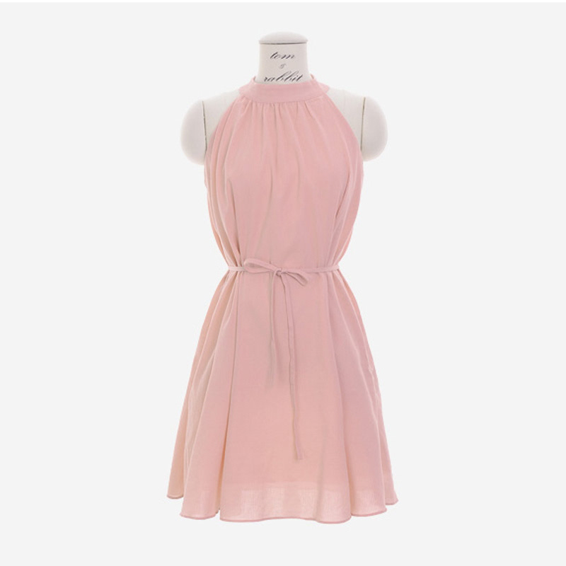 Rookie Halter Dress Pink