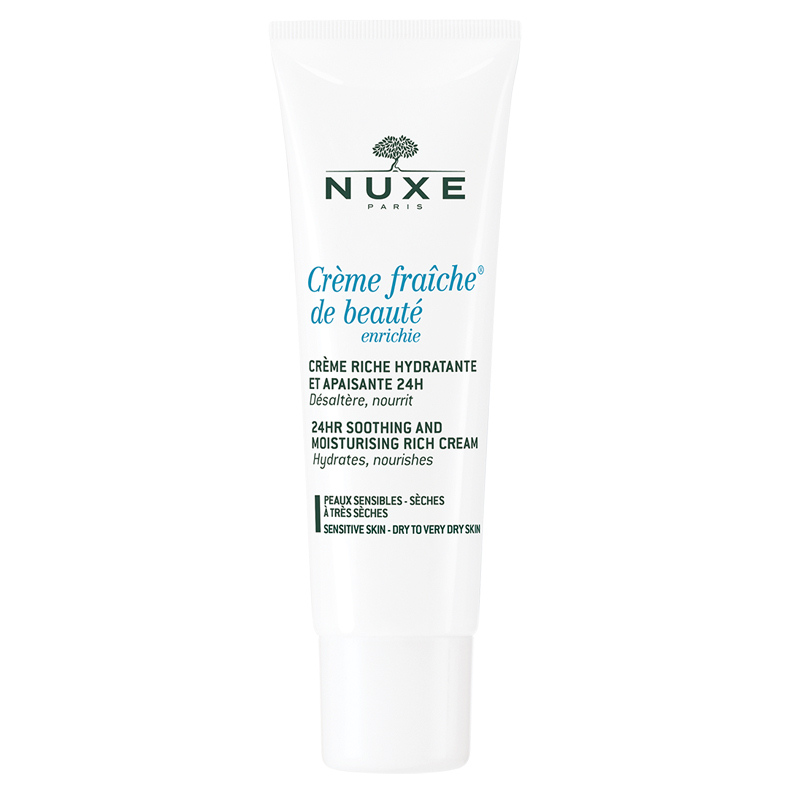 Nuxe Crème Fraîche de Beauté enrichie soothing and moisturizing rich cream  for dry to very dry skin