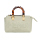 Fendi Mini By The Way Top Handle Canvas Logo Embroidered Light Green