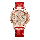 Alexandre Christie AC 9205 BFLRGLNRE Ladies Rose Gold Dial Red Leather Strap
