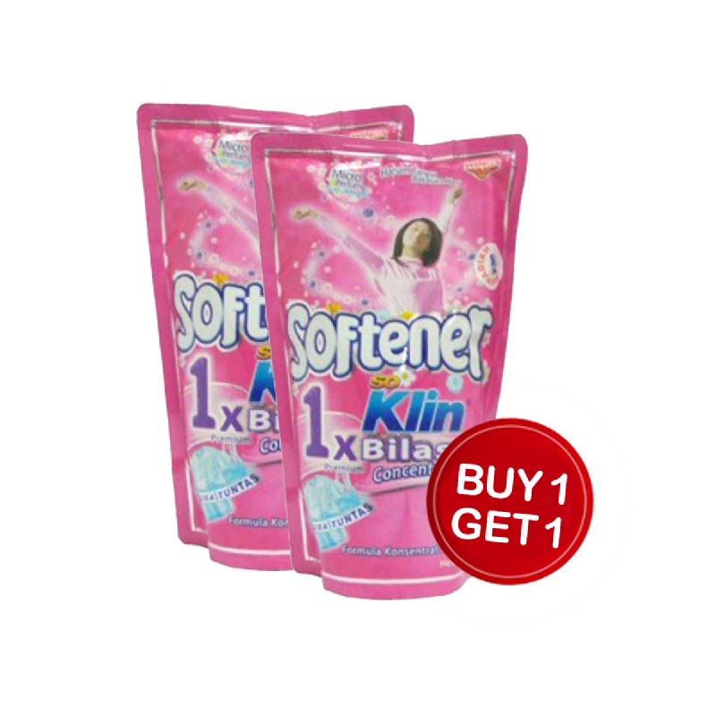 Soklin Softener 1X Bilas Pink 900 Ml (Buy 1 Get 1)