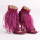 Paul Andrew Feather Sandals Purple