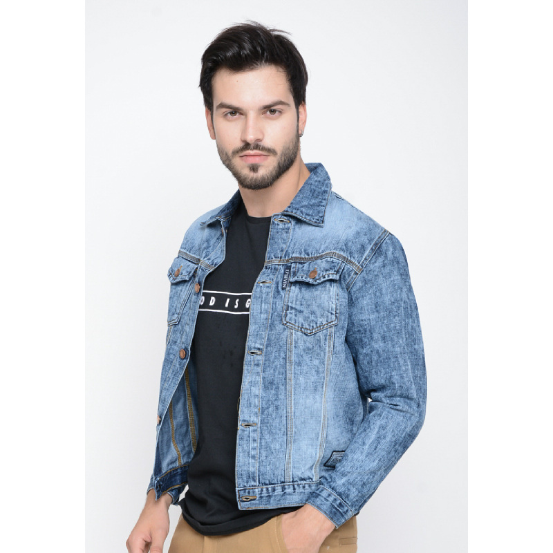 Jaket Denim Wash Blue | iStyle