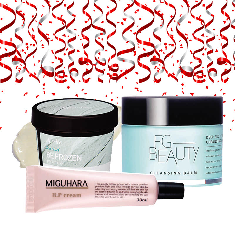 Aperire Spa Relief Be Frozen Pore Mask + FG Beauty Deep And Perfect Cleansing Balm 100 Ml + Miguhara B.P Cream 30 Ml