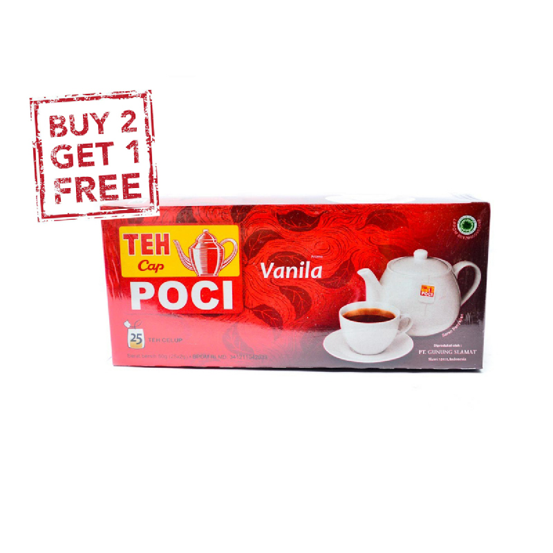 Teh Celup Poci Vanilla 25X2Gr (Buy 2 Get 1)