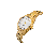 Alexandre Christie AC 1016 LD BGPSL Ladies Silver Dial Gold Tone Stainless Steel Strap