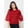 Agatha Red Embroidery Blouse Red