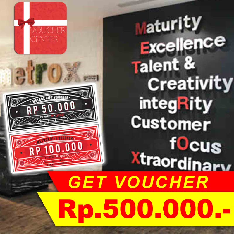 Voucher Metrox Senilai Rp 100.000