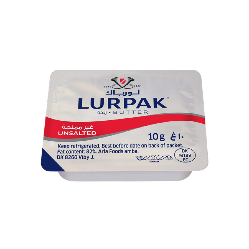 Arla Lurpak Butter Unsalted (Mentega Tawar) Portion 10g