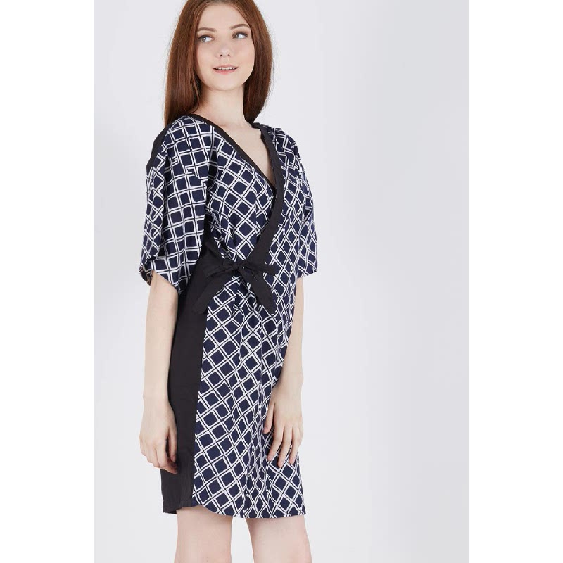 Sherriena Batik Dress Blue