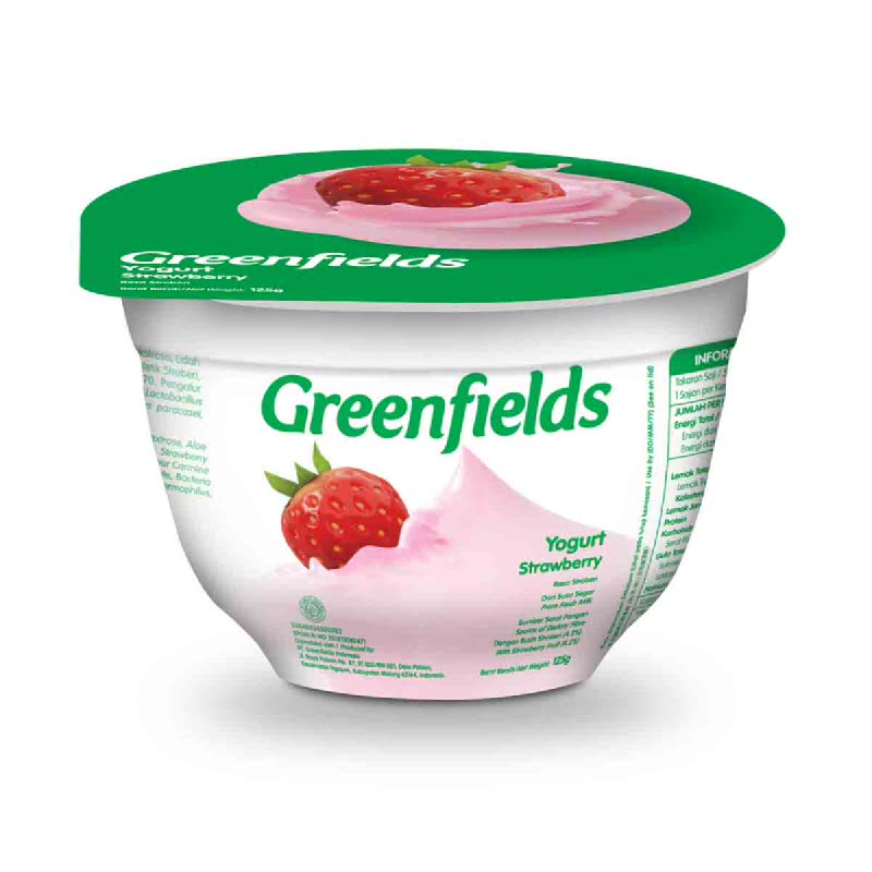 Greenfields Yogurt Strawberry 125 Gr