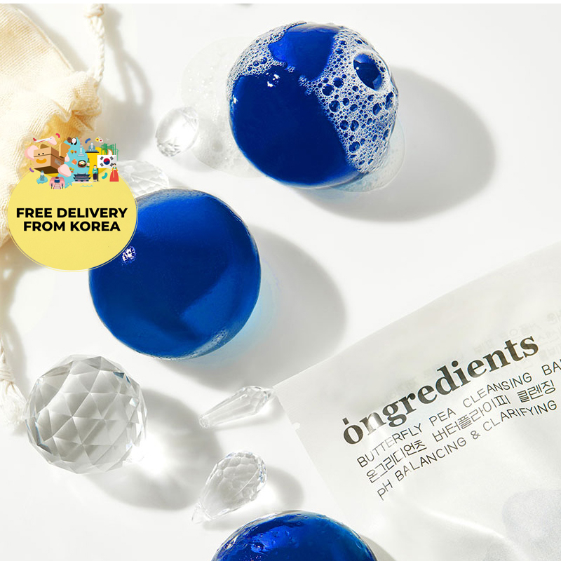 Ongredients Butterfly Pea Cleansing Ball