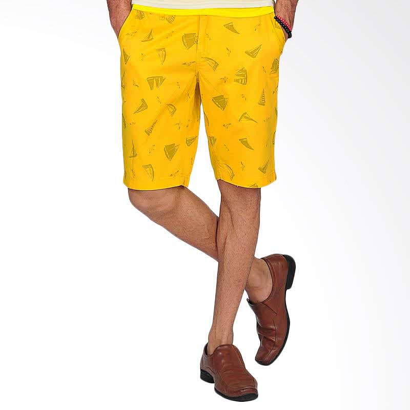Maxwell Mens Shorts Celana Pria - Yellow