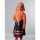 4 You Moslem Long Floral Dress Orange