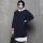 M186 Layered Shirt Colored Loose-fit Dress Navy