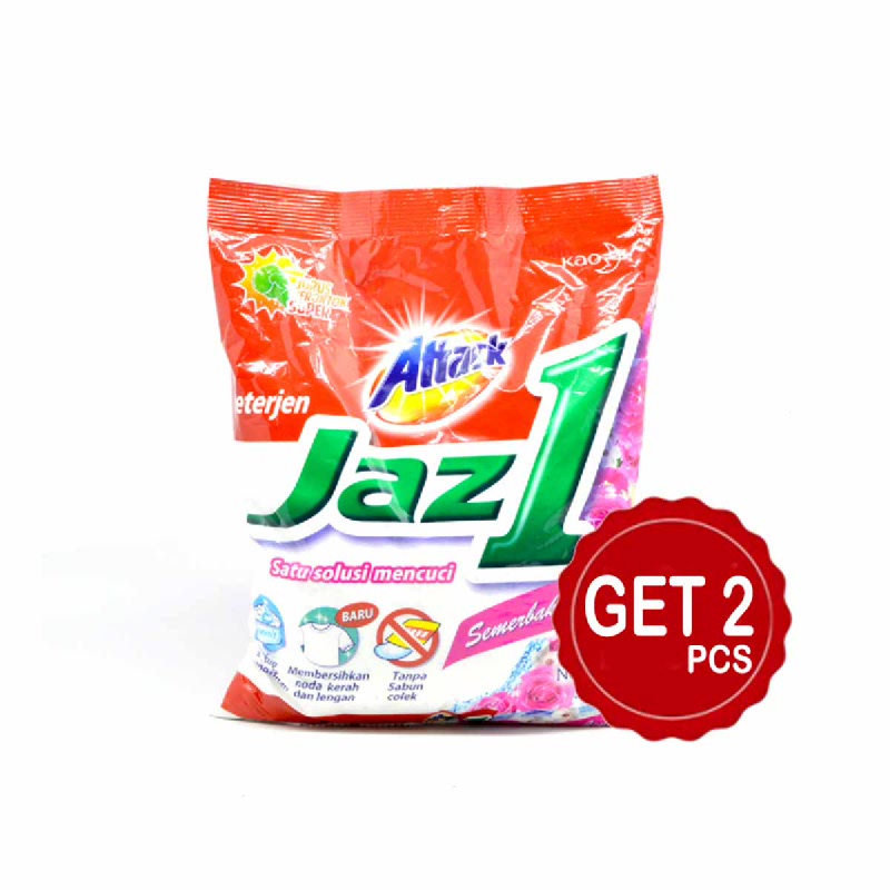 Attack Detergent Jaz1 Semerbak Cinta 900 Gr (Get 2)