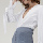 Unstoppable long-sleeve shirting top white