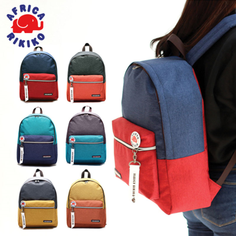 120 Casual Backpack - White & Orange