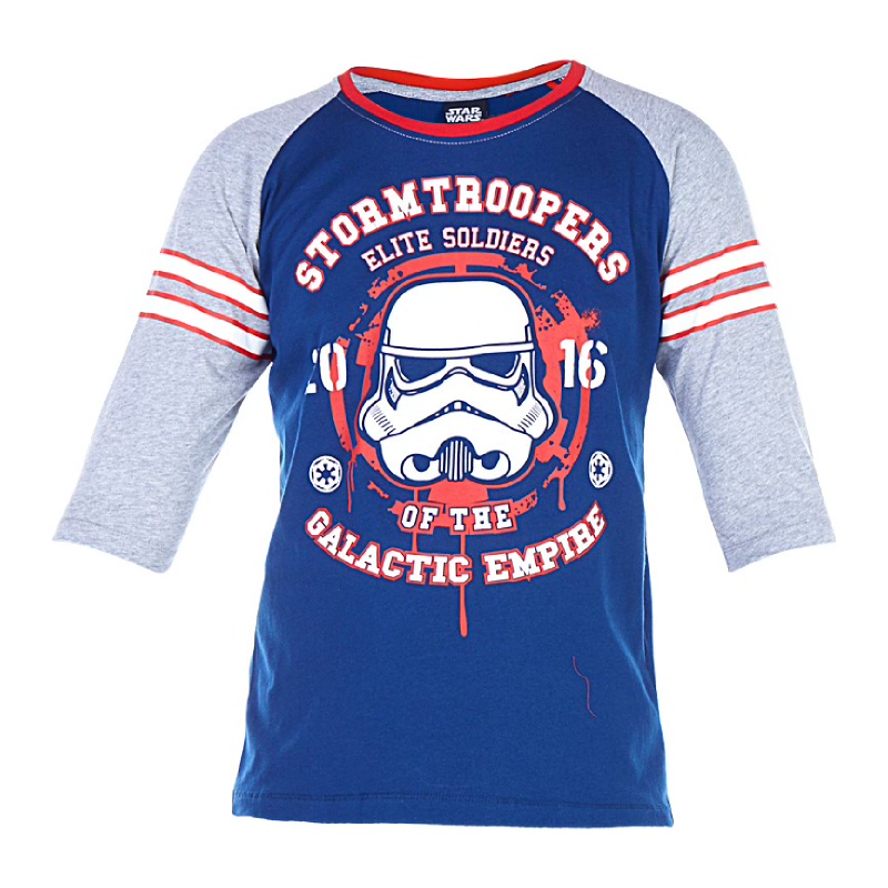 Rogue One Galactic Empire Raglan T-Shirt Kids Navy
