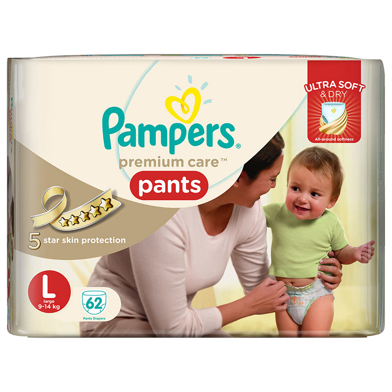 Pampers Premium Active Baby Diaper Pants Sjumbo L 62S