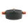 Oval Cast Aluminium Black Casserole